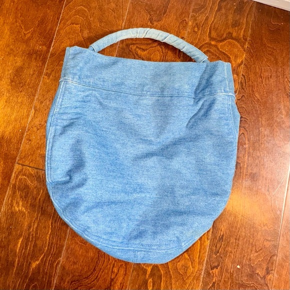 Y2K Vintage Xhilaration Target Denim Floral Patch Shoulder Bag - Picture 5 of 10